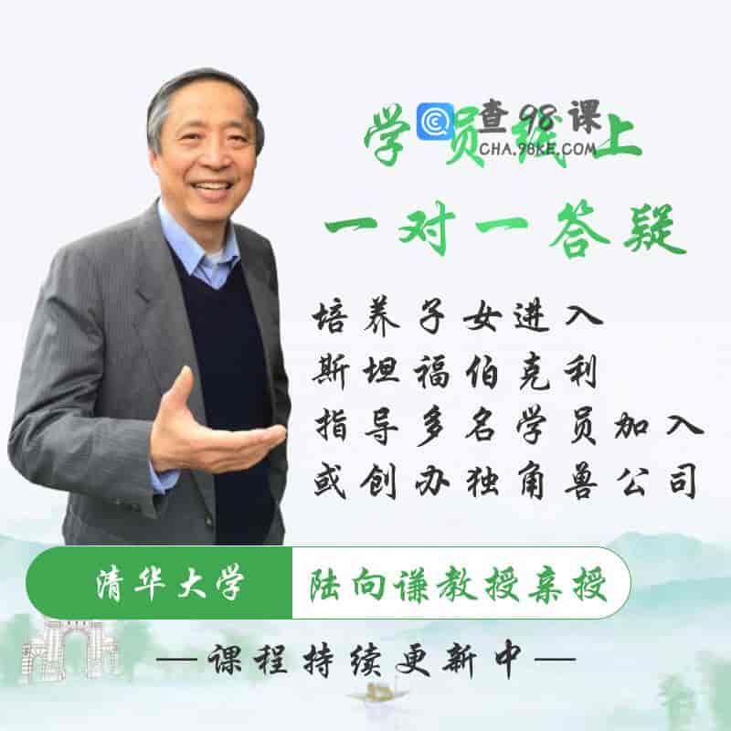 清华陆向谦教授家长课：创新时代精英快车道【完结·网盘版】