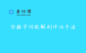 郭振宇功能解剖评估手法