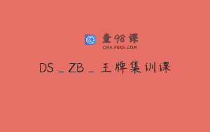 DS_ZB_王牌集训课