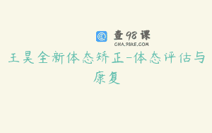 王昊全新体态矫正-体态评估与康复